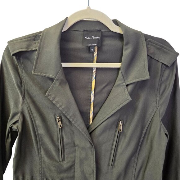 Eden Society Laysha Olive Green Utility Jacket Size Small - Picture 4 of 8